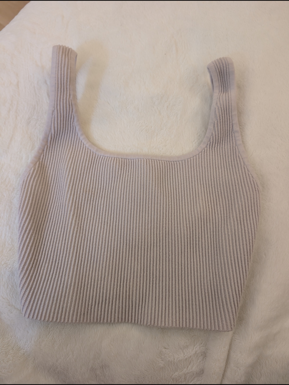 Babaton Ribbed Square-Neck Crop Tank - Dusty Mauve